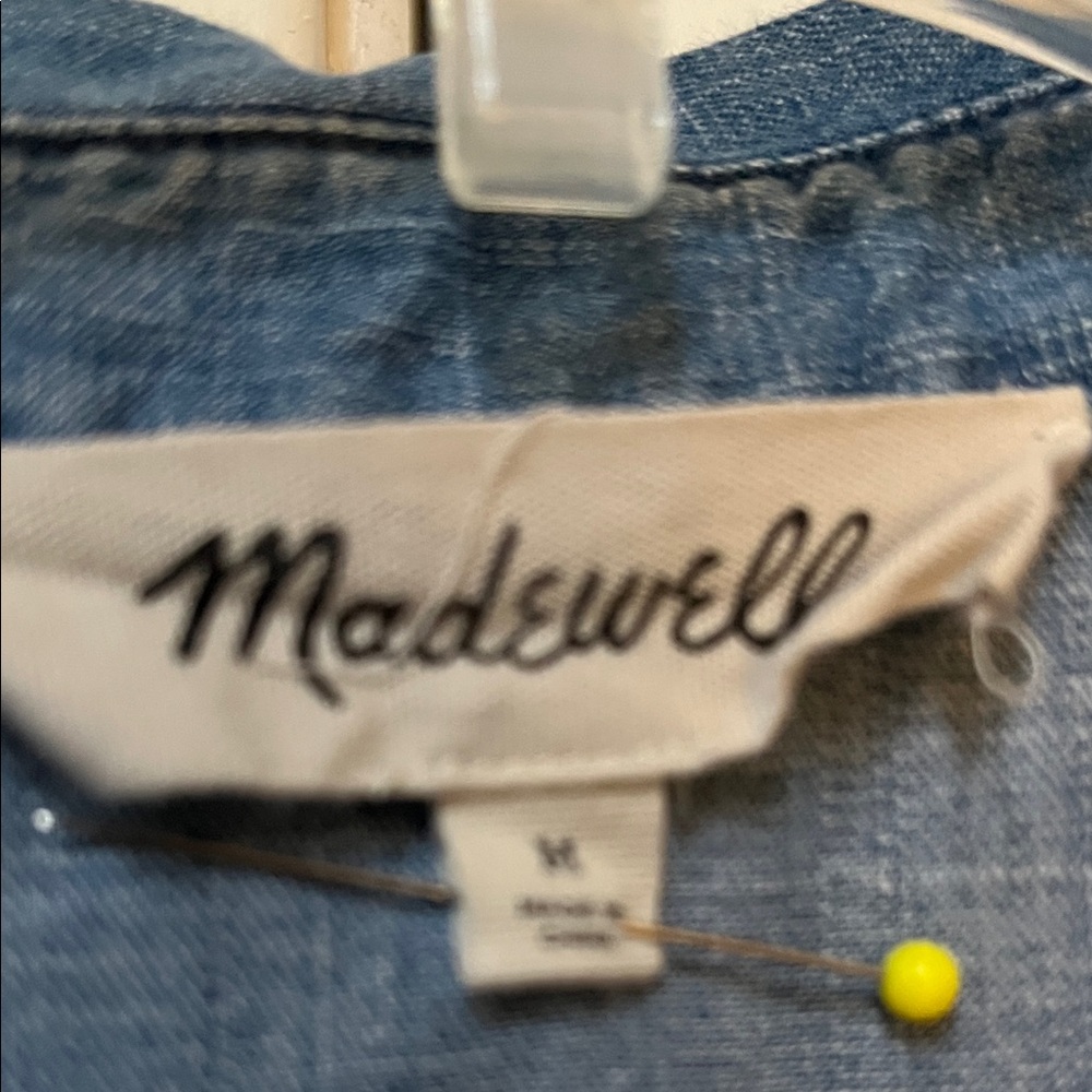 Madewell Indigo Button-Down Shirt - Picture 2 of 2